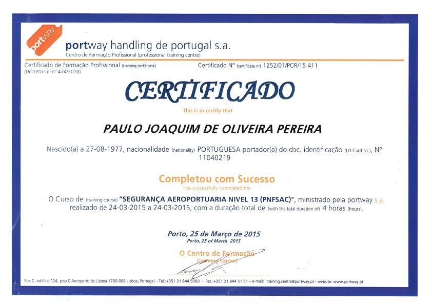Segurança AeroPortuária - Portway