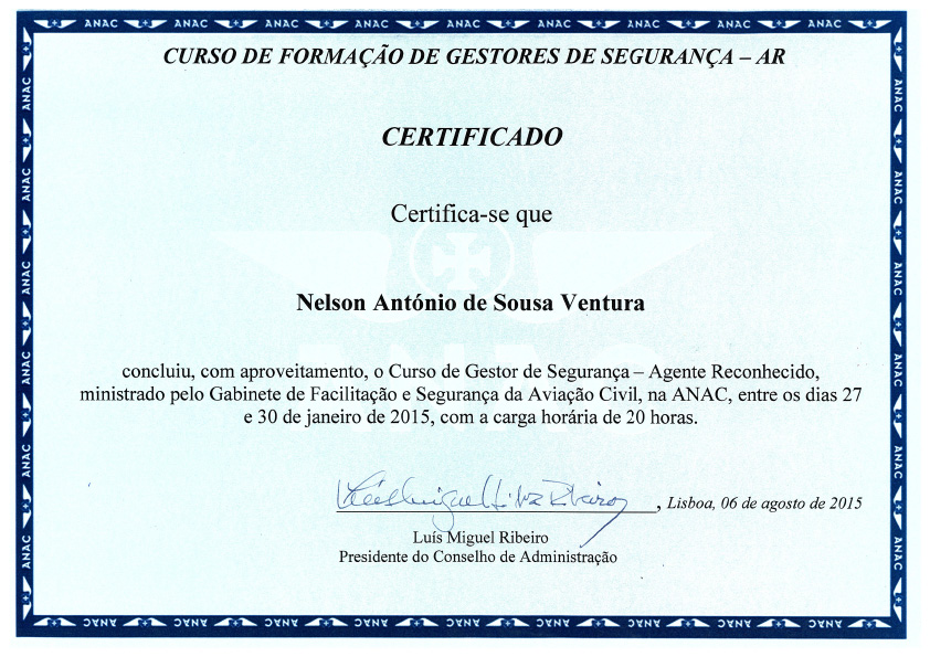 Gestores de Segurança - ANAC